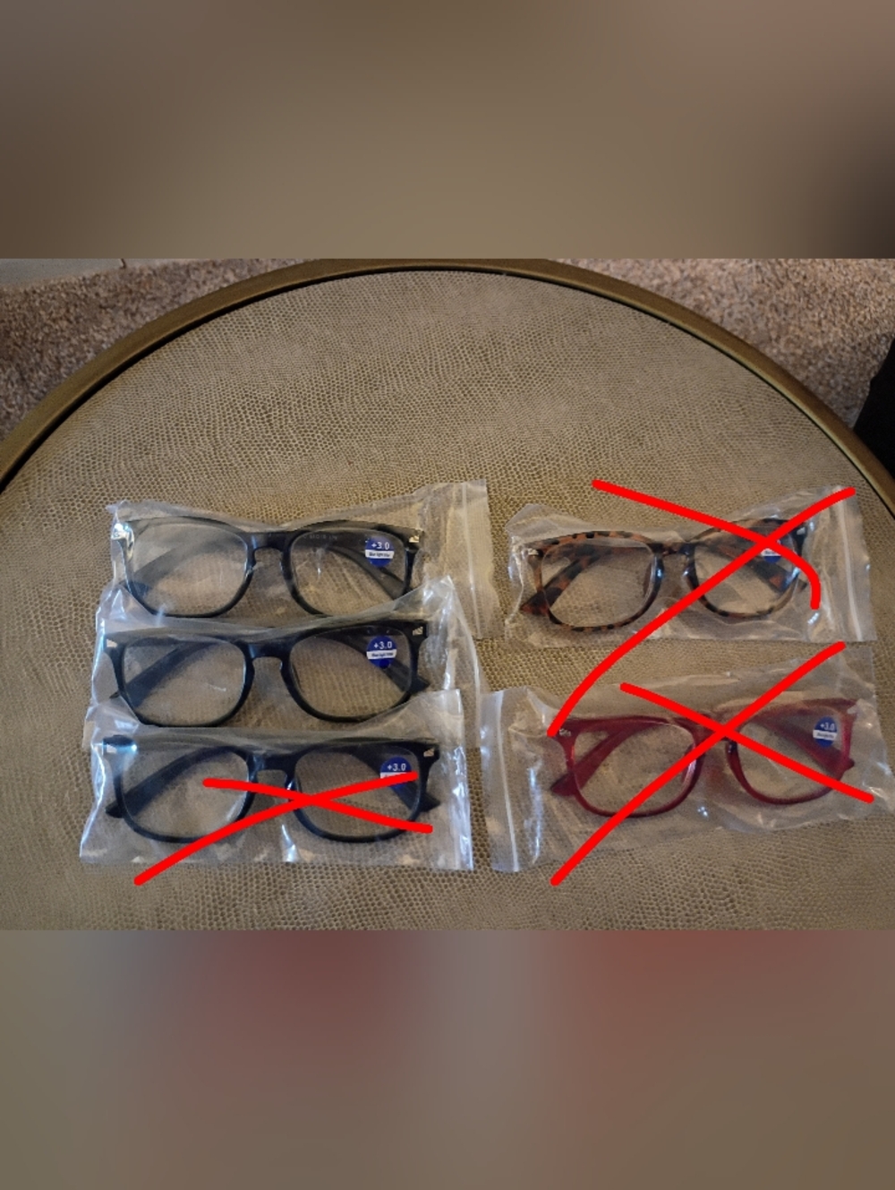COVOO Reading Glasses,+3.0 Blue Light Filter,U Pick 1, Black ,NWT